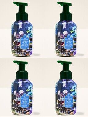 Bath & Body Works Blueberry Bellini Foaming Hand Soap Set of 4 New RARE